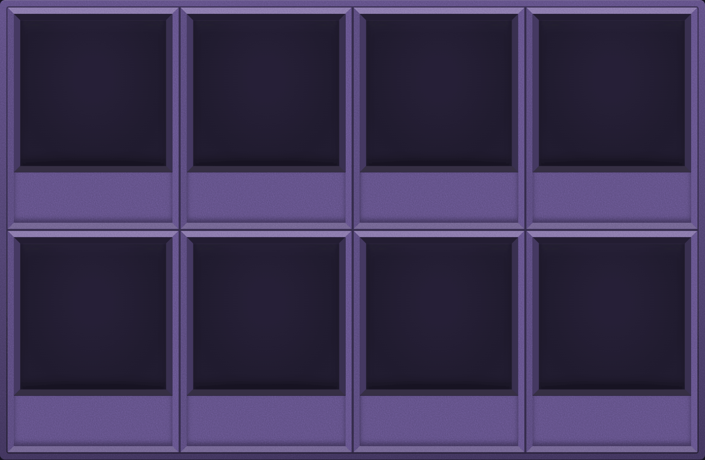 Dusk Lilac Display Case (2x4)